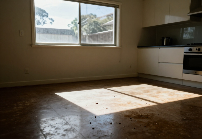 Cockroach infestation in a Randwick kitchen before treatment
